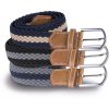 BRAIDED ELASTICATED BELT Light Grey (Vyberte barvu světle šedá, Velikost U)