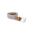 BRAIDED ELASTICATED BELT Light Grey (Vyberte barvu světle šedá, Velikost U)