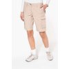 LADIES' LIGHTWEIGHT MULTIPOCKET BERMUDA SHORTS Beige (Vyberte barvu béžová, Velikost 34)