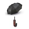 CLASSIC J HANDLE FOLDABLE UMBRELLA Black (Vyberte barvu černá, Velikost U)