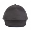 COTTON CAP - 5 PANELS Black (Vyberte barvu černá, Velikost U)
