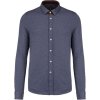 LONG-SLEEVED JACQUARD KNIT SHIRT Jacquard Blue (Vyberte barvu Jacquard modrá, Velikost S)
