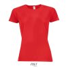 SOL'S SPORTY WOMEN - RAGLAN SLEEVED T-SHIRT Black (Vyberte barvu černá, Velikost XS)