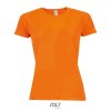 SOL'S SPORTY WOMEN - RAGLAN SLEEVED T-SHIRT Black (Vyberte barvu černá, Velikost XS)
