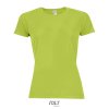 SOL'S SPORTY WOMEN - RAGLAN SLEEVED T-SHIRT Black (Vyberte barvu černá, Velikost XS)