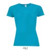 SOL'S SPORTY WOMEN - RAGLAN SLEEVED T-SHIRT Black (Vyberte barvu černá, Velikost XS)