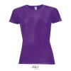 SOL'S SPORTY WOMEN - RAGLAN SLEEVED T-SHIRT Black (Vyberte barvu černá, Velikost XS)