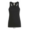 SOL'S JUSTIN WOMEN - RACERBACK TANK TOP Deep Black (Vyberte barvu hlubinná černá, Velikost XS)
