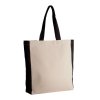 TWO-TONE TOTE BAG Natural/Navy (Vyberte barvu přírodní / námořnická modrá, Velikost U)