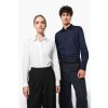 MEN’S LONG-SLEEVED COTTON POPLIN SHIRT Black (Vyberte barvu černá, Velikost M)