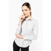 LADIES' LONG-SLEEVED COTTON POPLIN SHIRT Zinc (Vyberte barvu zinek šedá, Velikost S)