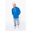 MEN'S CONTRAST HOODED SWEATSHIRT White/Fine Grey (Vyberte barvu bílá / jemně šedá, Velikost S)