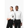LADIES' LONG-SLEEVED MANDARIN COLLAR SHIRT Black (Vyberte barvu černá, Velikost XS)