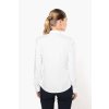 LADIES' LONG-SLEEVED MANDARIN COLLAR SHIRT Black (Vyberte barvu černá, Velikost XS)