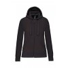 LADIES' FULL ZIP HOODED SWEATSHIRT Oxford Grey (Vyberte barvu Oxford šedá, Velikost XS)
