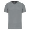 MEN’S V-NECK SHORT-SLEEVED SPORTS T-SHIRT Aqua Blue (Vyberte barvu vodní modrá, Velikost XS)