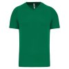 MEN’S V-NECK SHORT-SLEEVED SPORTS T-SHIRT Aqua Blue (Vyberte barvu vodní modrá, Velikost XS)