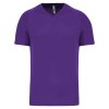 MEN’S V-NECK SHORT-SLEEVED SPORTS T-SHIRT Aqua Blue (Vyberte barvu vodní modrá, Velikost XS)