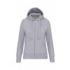 LADIES' FULL ZIP HOODED SWEATSHIRT Oxford Grey (Vyberte barvu Oxford šedá, Velikost XS)