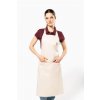 COTTON APRON WITH POCKET Beige (Vyberte barvu béžová, Velikost U)