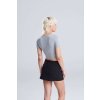 WOMEN'S TRI-BLEND CROPPED T Heather Black (Vyberte barvu černá žíhaná, Velikost XS)