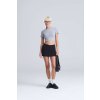 WOMEN'S TRI-BLEND CROPPED T Heather Black (Vyberte barvu černá žíhaná, Velikost XS)