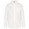 MEN’S LONG-SLEEVED NON-IRON SHIRT White (Vyberte barvu bílá, Velikost S)