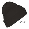 SOL'S PITTSBURGH - SOLID-COLOUR BEANIE WITH CUFFED DESIGN Black (Vyberte barvu černá, Velikost U)