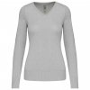 LADIES' V-NECK JUMPER Black (Vyberte barvu černá, Velikost 3XL)