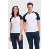 SOL'S FUNKY - MEN'S 2-COLOUR RAGLAN SLEEVES T-SHIRT White/Red (Vyberte barvu bílá / červená, Velikost S)
