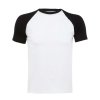 SOL'S FUNKY - MEN'S 2-COLOUR RAGLAN SLEEVES T-SHIRT White/Red (Vyberte barvu bílá / červená, Velikost S)