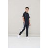 KIDS' KNITTED TRACKSUIT PANTS Black/Red (Vyberte barvu černá / červená, Velikost 5/6)