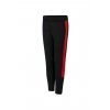 KIDS' KNITTED TRACKSUIT PANTS Black/Red (Vyberte barvu černá / červená, Velikost 5/6)