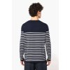 MEN'S SAILOR JUMPER Striped Navy/Off White (Vyberte barvu pruhovaná námořnická modrá / off bílá, Velikost S)