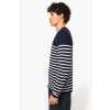 MEN'S SAILOR JUMPER Striped Navy/Off White (Vyberte barvu pruhovaná námořnická modrá / off bílá, Velikost S)