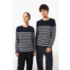 MEN'S SAILOR JUMPER Striped Navy/Off White (Vyberte barvu pruhovaná námořnická modrá / off bílá, Velikost S)