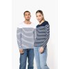MEN’S LONG-SLEEVED BRETON STRIPE TOP Striped White/Navy (Vyberte barvu pruhovaná bílá / námořnická modrá, Velikost M)