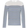 MEN’S LONG-SLEEVED BRETON STRIPE TOP Striped Navy/White (Vyberte barvu pruhovaná námořnická modrá / bílá, Velikost S)