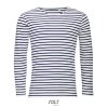 SOL'S MARINE MEN - LONG SLEEVE STRIPED T-SHIRT White/Navy (Vyberte barvu bílá / námořnická modrá, Velikost S)