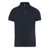 MEN'S SHORT SLEEVED JERSEY POLO SHIRT Black (Vyberte barvu černá, Velikost S)