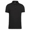 MEN'S SHORT SLEEVED JERSEY POLO SHIRT Black (Vyberte barvu černá, Velikost S)