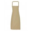 100% ORGANIC COTTON BIB APRON Black (Vyberte barvu černá, Velikost U)