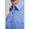 MEN'S SHORT SLEEVE POPLIN SHIRT Light Blue (Vyberte barvu světle modrá, Velikost L)