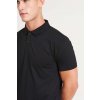 TRI-BLEND POLO Heather Black (Vyberte barvu černá žíhaná, Velikost S)