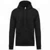 MEN’S HOODED SWEATSHIRT Black (Vyberte barvu černá, Velikost M)