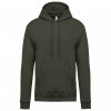MEN’S HOODED SWEATSHIRT Black (Vyberte barvu černá, Velikost M)