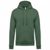 MEN’S HOODED SWEATSHIRT Black (Vyberte barvu černá, Velikost M)