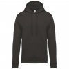MEN’S HOODED SWEATSHIRT Black (Vyberte barvu černá, Velikost M)