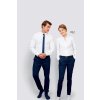 SOL'S BRODY MEN - HERRINGBONE SHIRT White (Vyberte barvu bílá, Velikost S)