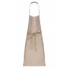 COTTON APRON WITHOUT POCKET Beige (Vyberte barvu béžová, Velikost U)